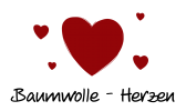Baumwolle Herzen
