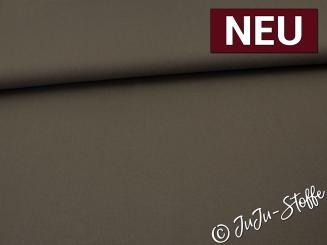 Baumwolle uni taupe dunkel Oeko-Tex® 