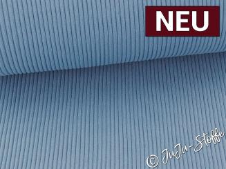 Bündchen Grobstrick uni jeans Oeko-Tex® 