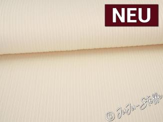 Ripp Jacquard Jersey uni creme Oeko-Tex® 
