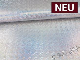 Folienjersey Schlangenoptik silber Oeko-Tex® 