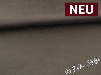 Wildlederimitat Stretch Foliendruck khaki Oeko-Tex® 