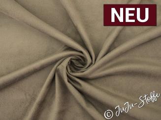 Wildlederimitat Stretch taupe Oeko-Tex® 