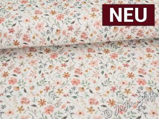 Ripp Jersey Blumen Oeko-Tex® 