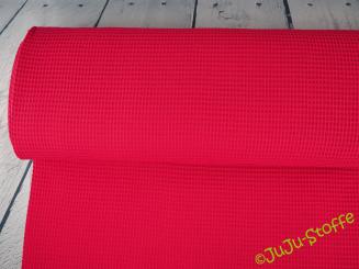 Waffel-Piqué kirschrot Öko-Tex 