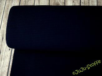 Waffel-Piqué schwarz Öko-Tex 