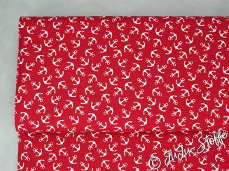 Baumwolle Anker rot Öko-Tex 