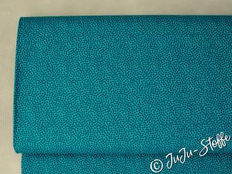 Baumwolle Dotty colour petrol Öko-Tex 