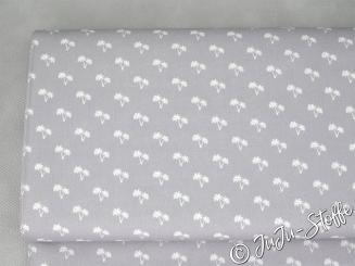 Baumwolle Palmen grau Öko-Tex 