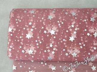 Organza Sterne altrosa 