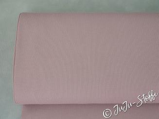 Ripp-Jersey uni altrosa hell Öko-Tex 