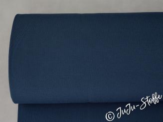 Ripp-Jersey uni jeansblau Öko-Tex 