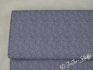 Baumwolle Dotty dunkelblau Öko-Tex 