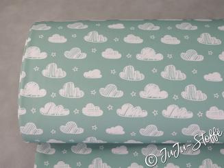 Softshell Wolken mint Öko-Tex 