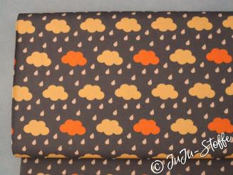 Baumwolle Popeline Wolken Öko-Tex 