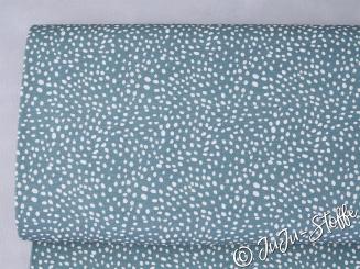 Jersey Tupfen rauchblau Öko-Tex 