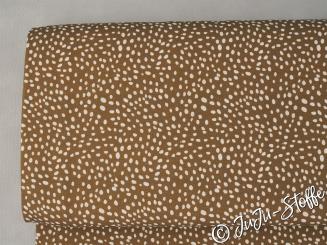 Jersey Tupfen braun Öko-Tex 