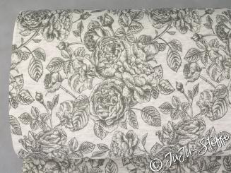 Alpenfleece Blumenranken Öko-Tex 