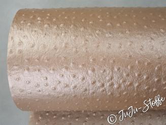 Kunstleder mit Noppen metallic beige 