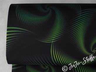 Softshell Twirl Lines by lycklig design grün Öko-Tex 