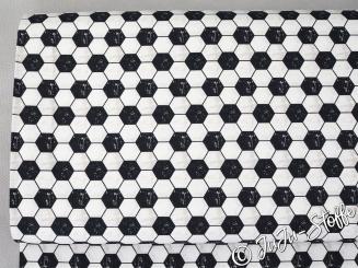 Baumwolle Fußball klein schwarz/weiß Öko-Tex 