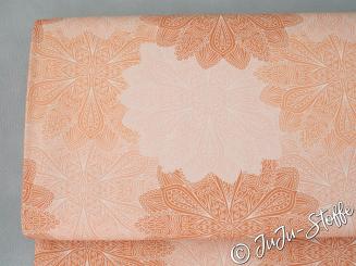 Baumwolle Popeline Mandalas apricot 