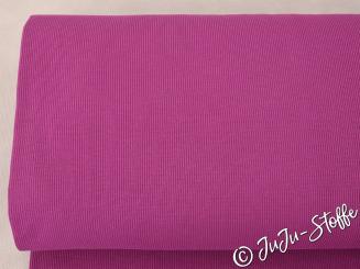 Bündchen Doppelripp uni magenta Öko-Tex 