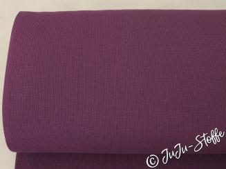 Bündchen Doppelripp uni pflaume Öko-Tex 