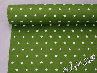 Baumwolle beschichtet Sterne grün 