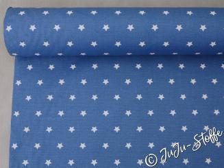 Baumwolle beschichtet Sterne blau 