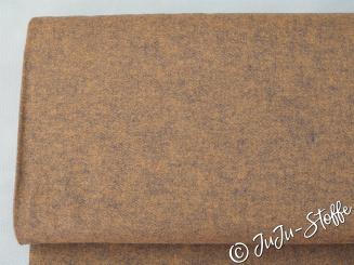 Baumwolle Flanell cognac meliert Öko-Tex 