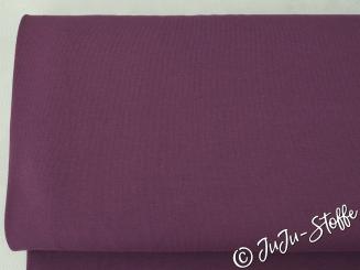 French Terry uni aubergine Öko-Tex 
