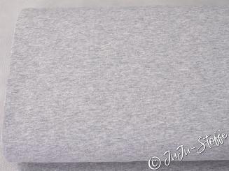 French Terry uni hellgrau meliert Öko-Tex 