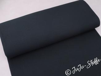 Bündchen Doppelripp uni schwarz Öko-Tex 