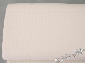 Baumwolle Waffeloptik naturweiß Öko-Tex 