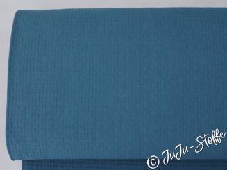 Baumwolle Waffeloptik petrol Öko-Tex 