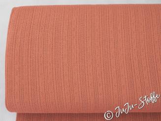 Jersey mit Lochmuster uni terra Öko-Tex 