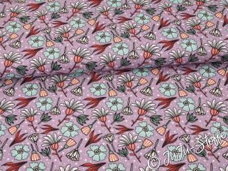 Canvas Garden Stories Blüten lila by Emjo Design 