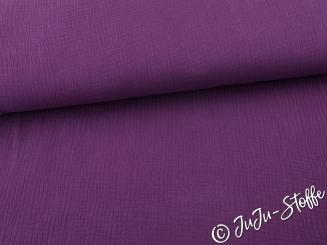 Musselin uni violett Öko-Tex 