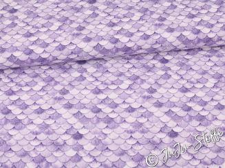 Baumwolle Meerjungfrau lila Öko-Tex 