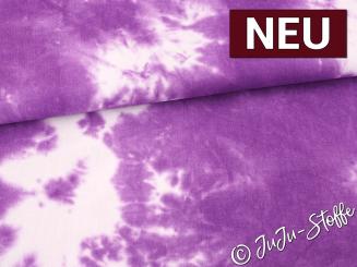 Viskose-Leinen Batik lila 