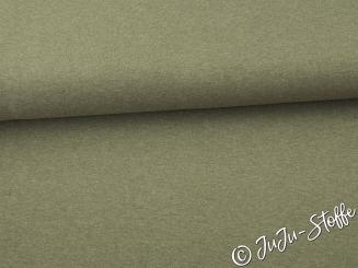 Jersey uni oliv meliert Oeko-Tex® 