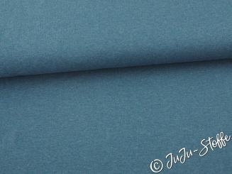 Jersey uni jeans meliert Oeko-Tex® 