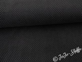 Dekostoff Velour mit Struktur schwarz 