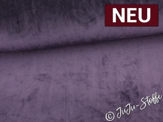 Samtjersey uni aubergine 