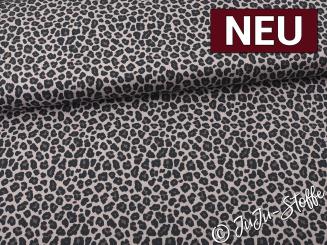 Baumwolle Leo grau Oeko-Tex® 