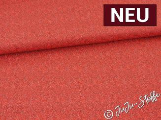 Baumwolle Glitzeroptik rot Oeko-Tex® 