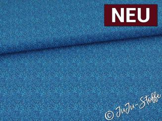 Baumwolle Glitzeroptik blau Oeko-Tex® 