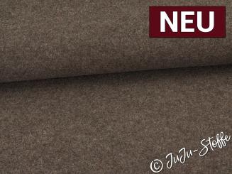 Wollwalk braun meliert Oeko-Tex® 