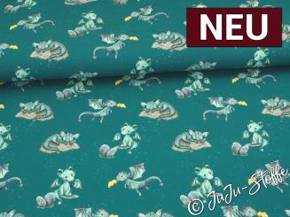 Jersey Miracle Drachen by Christiane Zielinski Oeko-Tex® 